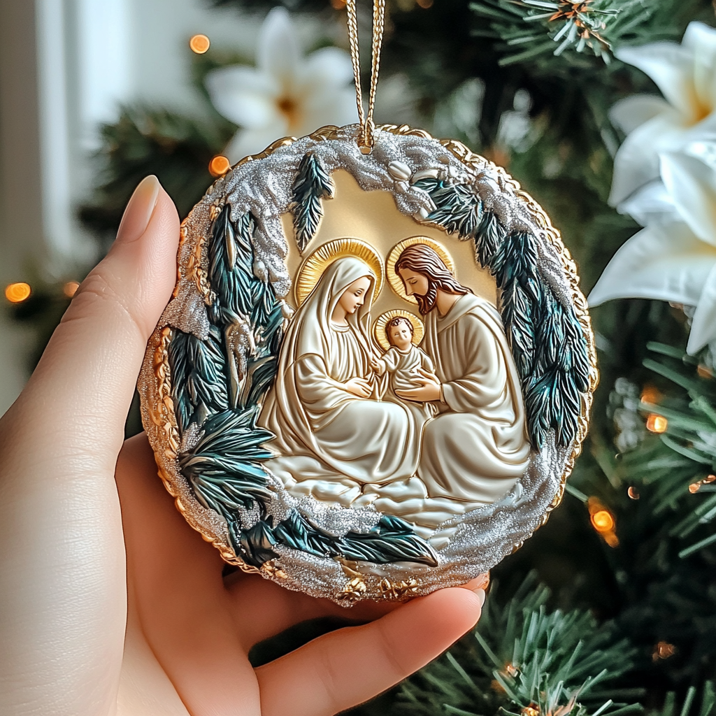 Nativity Scene Mica Ornament Celebrate Loved Ones with Ornaments That Make Perfect Gifts