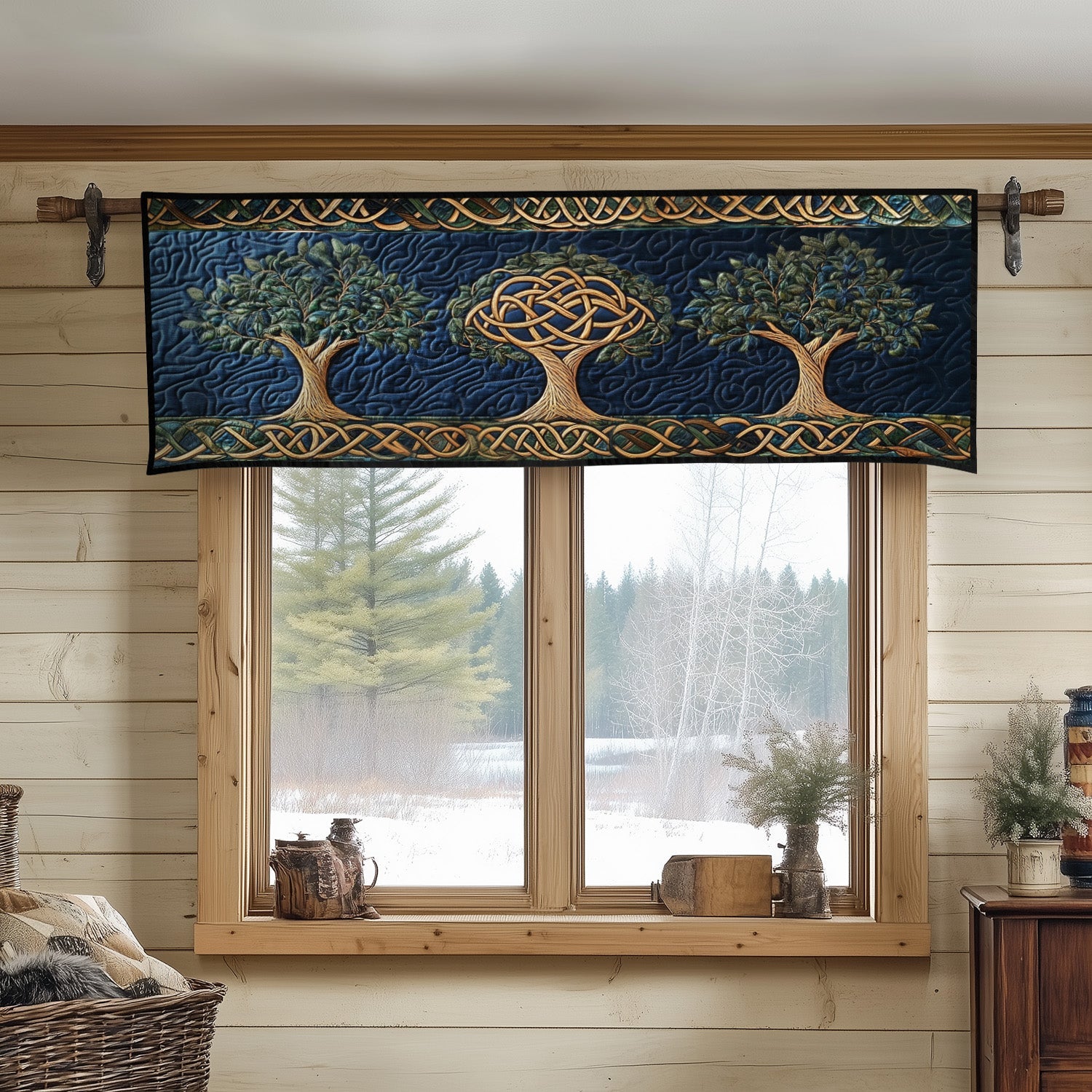 Nature Balance Quilted Valance Front Entryway Ideas Tree Of Life Gifts Mother'S Day