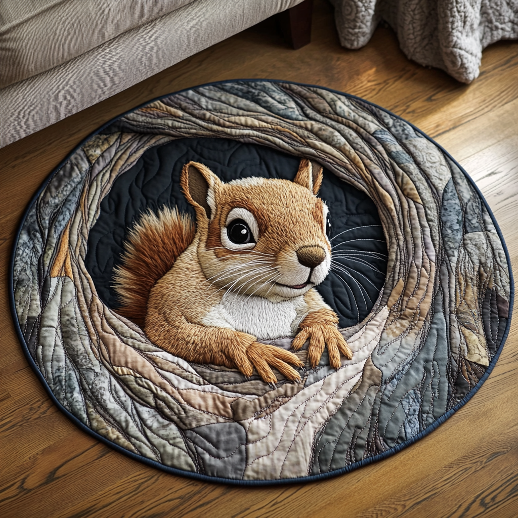 Nature Bliss Quilted Round Mat Home Entrance Decor Ideas Autumn Gift Ideas