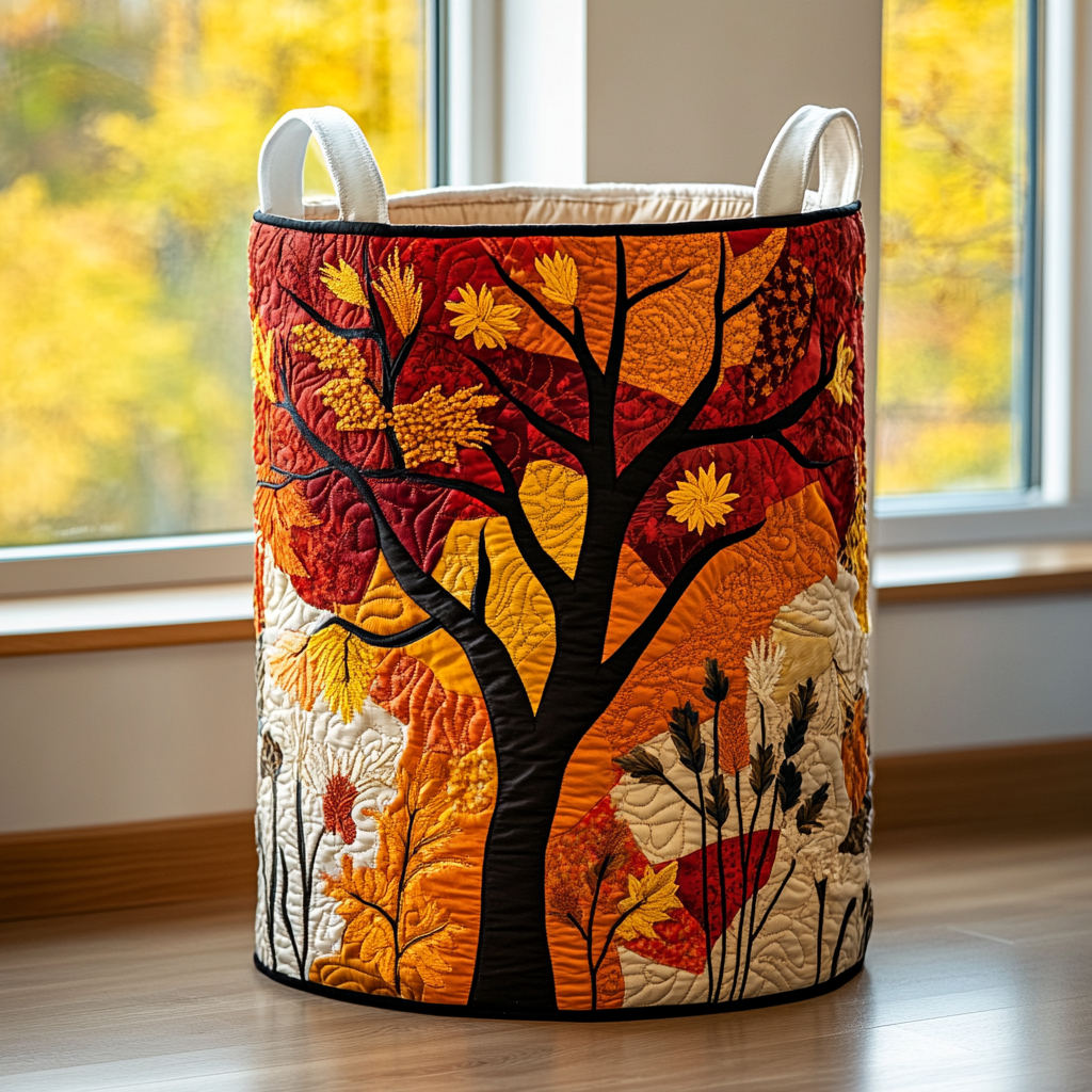 Nature Branch Quilted Laundry Basket Back To School Merch