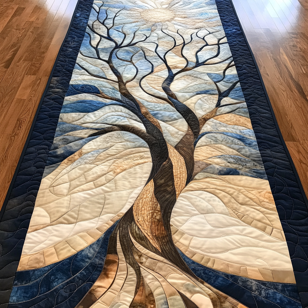 Nature Embrace Quilted Table Runner Dining Table Ideas Tree Of Life Merchandise