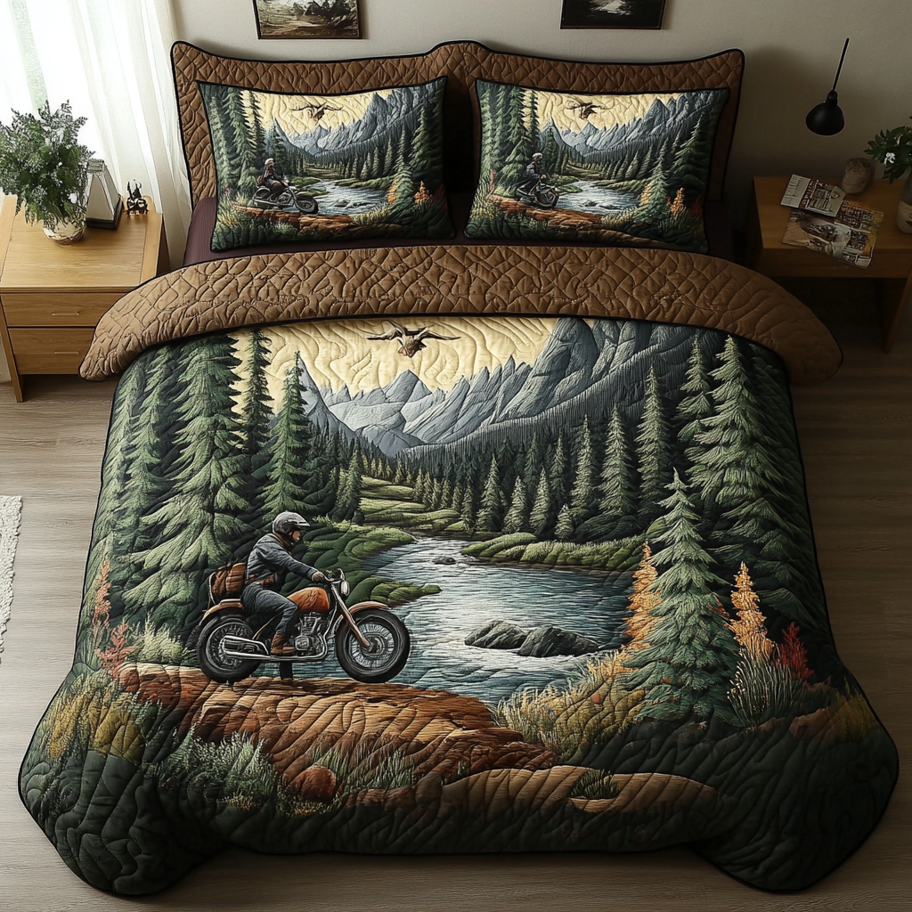 Nature Escape Quilted Bedding Set Best Comforter Sets Gifts For People With Campers