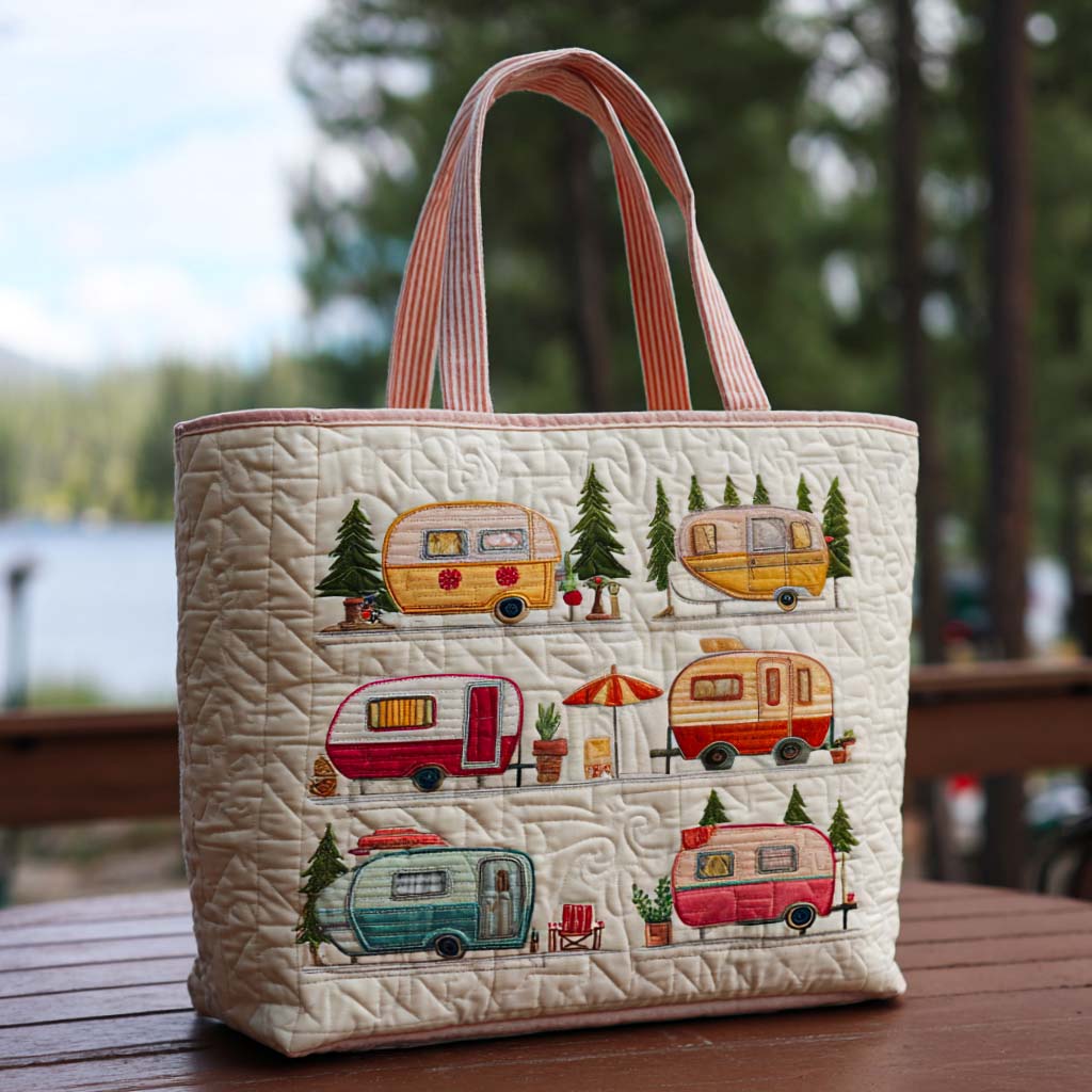 Nature Getaway Quilted Tote Bag Great Camping Gifts