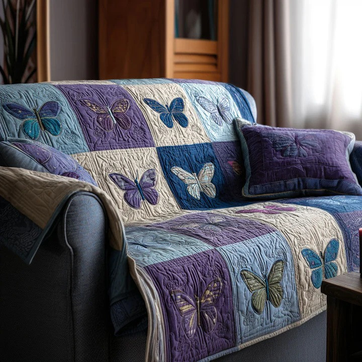 Nature In Bloom Quilted Sofa Cover Floral Garden Furniture Protector Best Gift For Flower Lovers