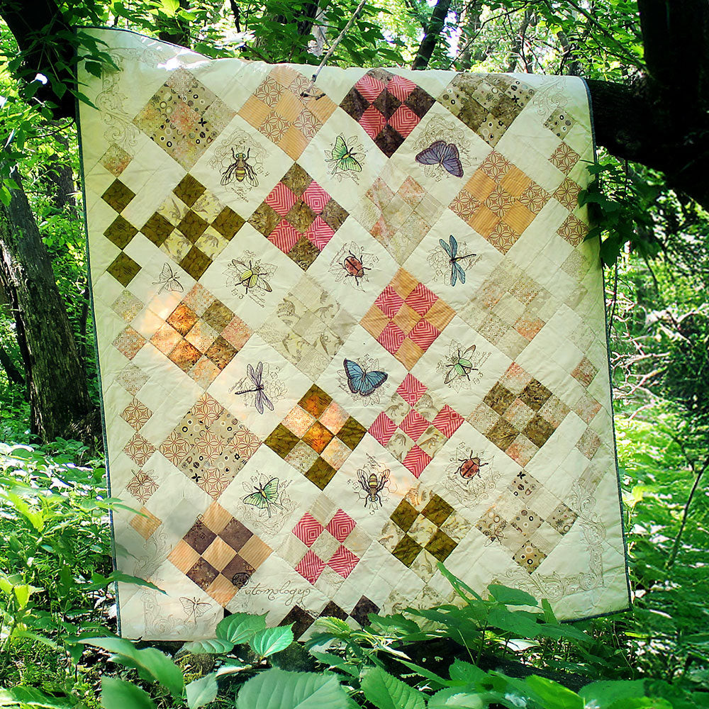 Nature Insect Butterfly Quilted Blanket Patchwork Decor Apparel Best Gift For Her Women