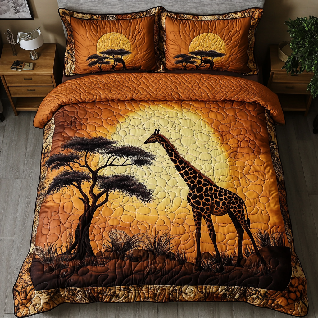 Nature Pride Quilted Bedding Set Cool Bedroom Decor Black History Month Gifts