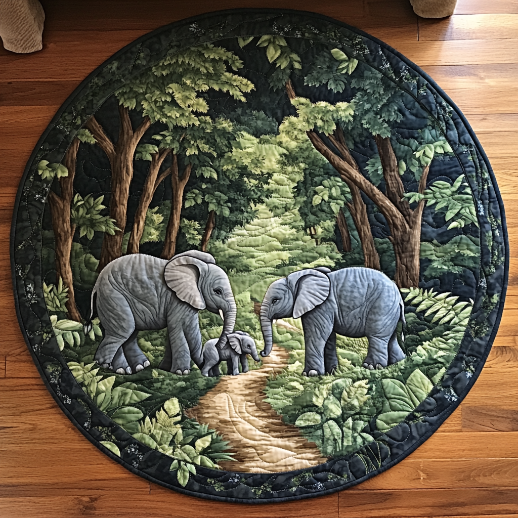 Nature Pulse Quilted Round Mat Christmas Decor For Entryway Christmas Items For 15 Year Olds
