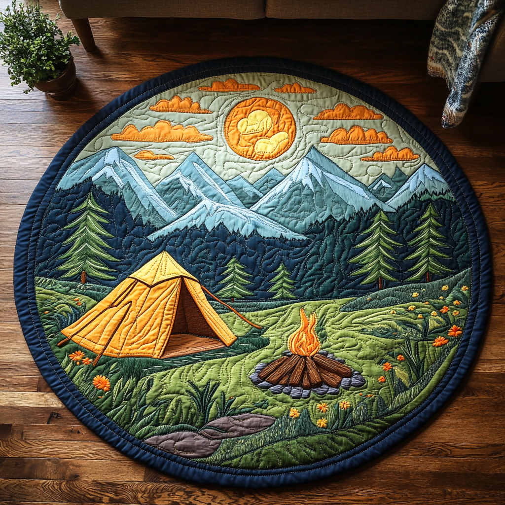 Nature Quilted Round Mat Christmas Entry Way Decor Christmas Presents For 15 Year Olds