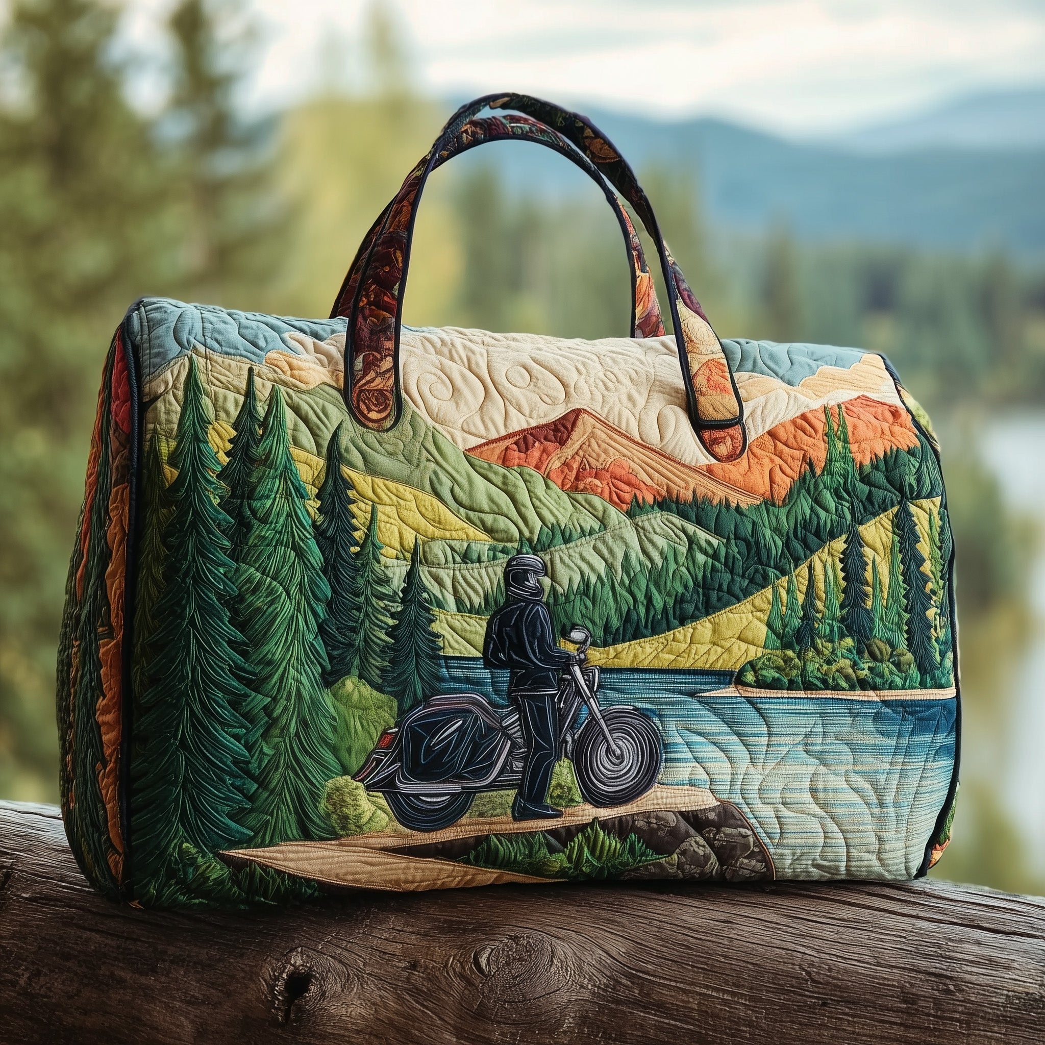 Nature Rider Quilted Duffle Bag Gift For Dad