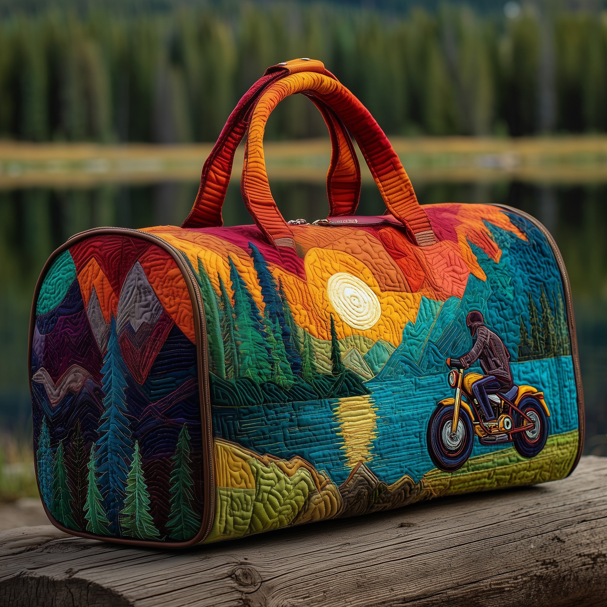 Nature Rider Quilted Duffle Bag Gift For Family