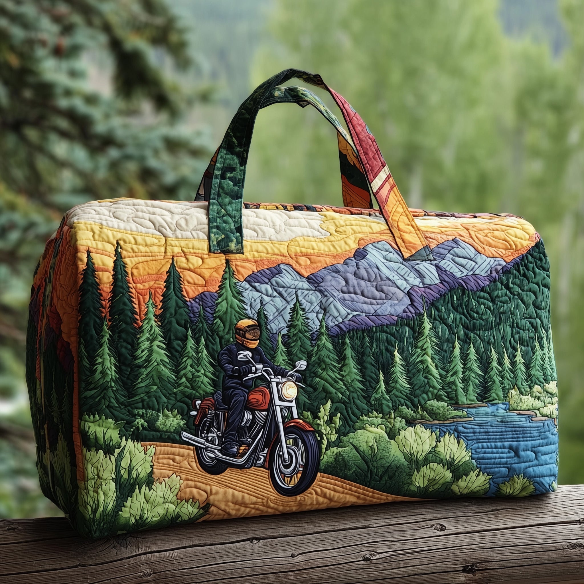 Nature Rider Quilted Duffle Bag Gift For Friends