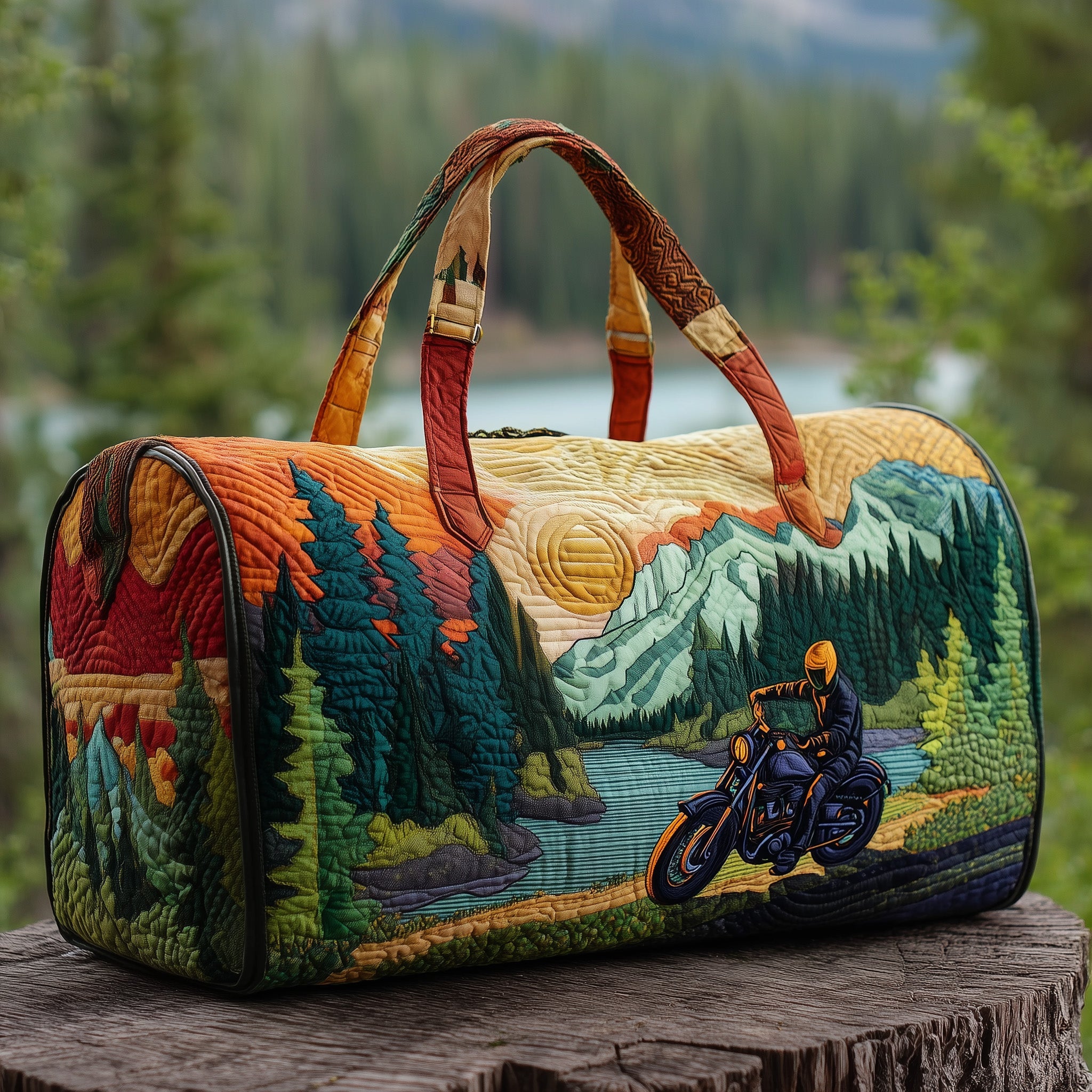 Nature Rider Quilted Duffle Bag Gift For Kids