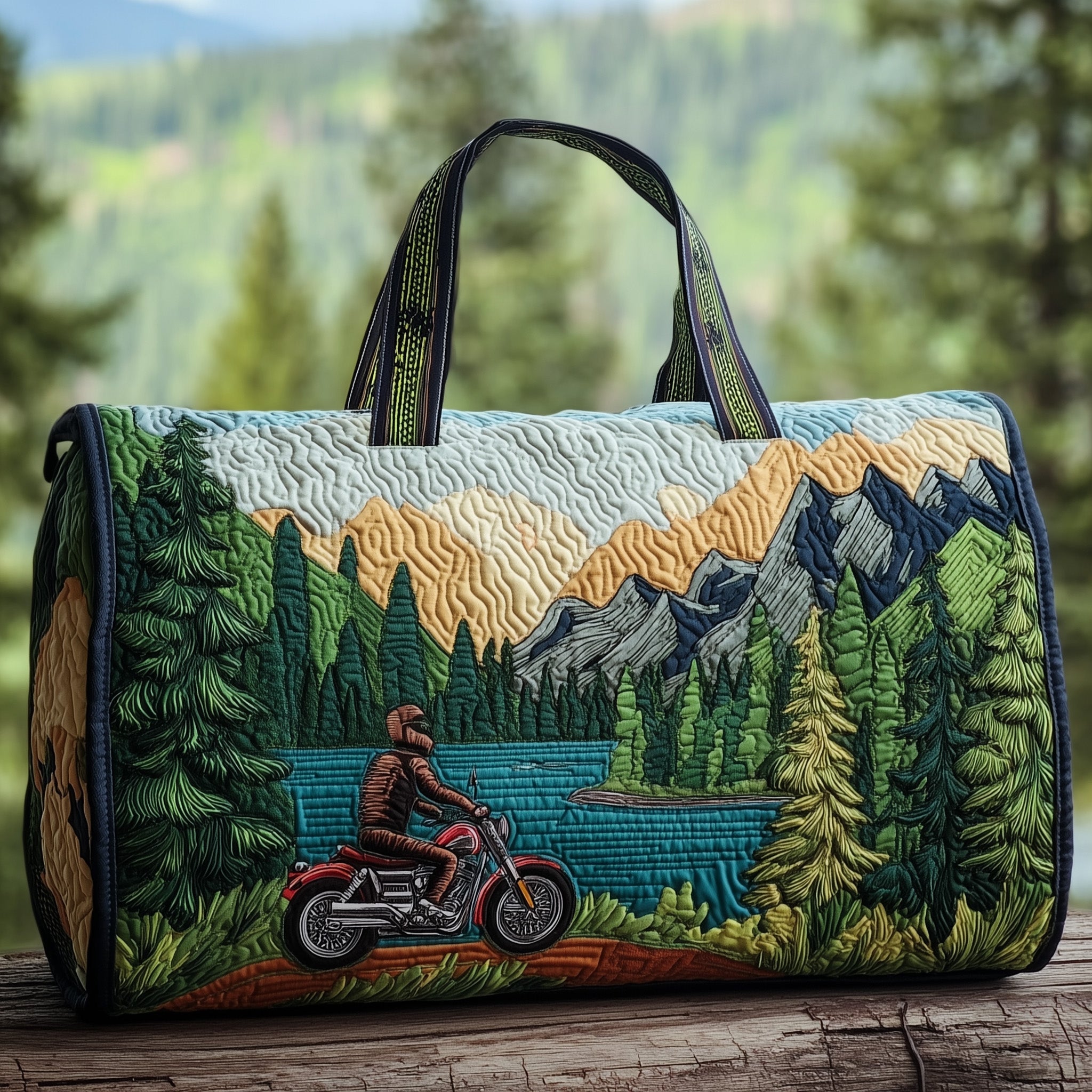 Nature Rider Quilted Duffle Bag Gift For Mom