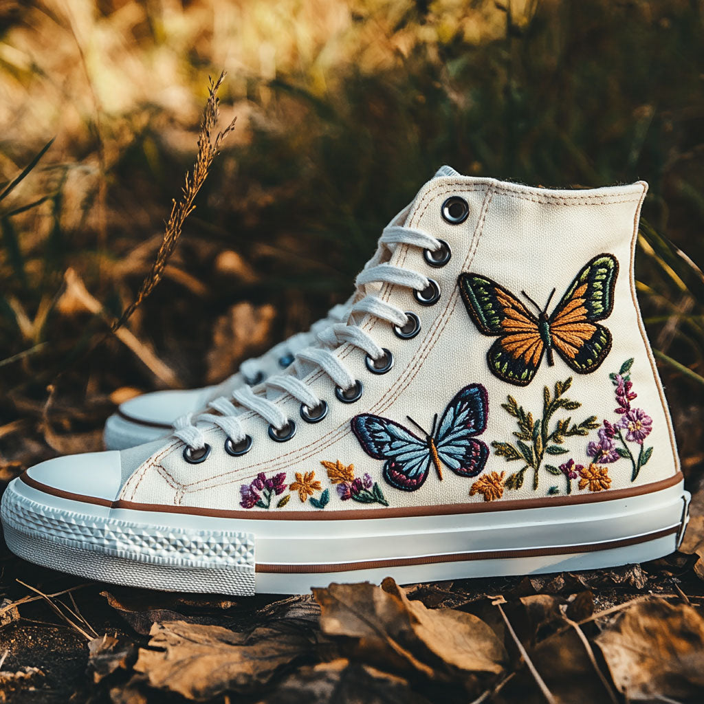 Nature s Muse Canvas High Tops All Day Comfort Merch