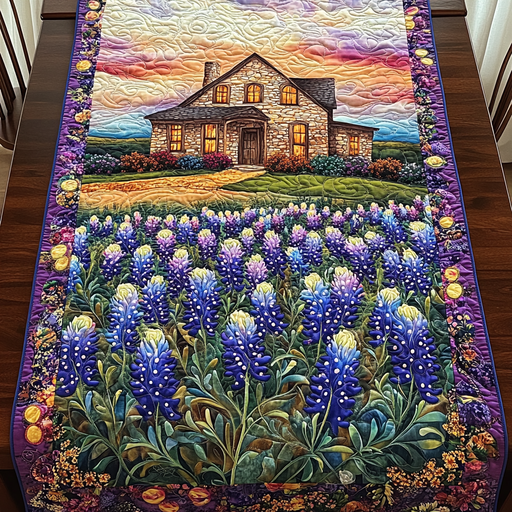 Nature Touch Quilted Table Runner Dining Room Table Decor Ideas Texas Gifts For Her