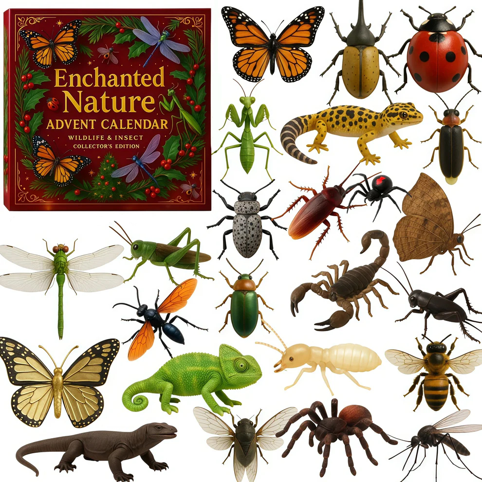 Nature_s Trick Advent Calendar 2025 24 Days Until Christmas Animal Advent Calendar Xmas Gifts