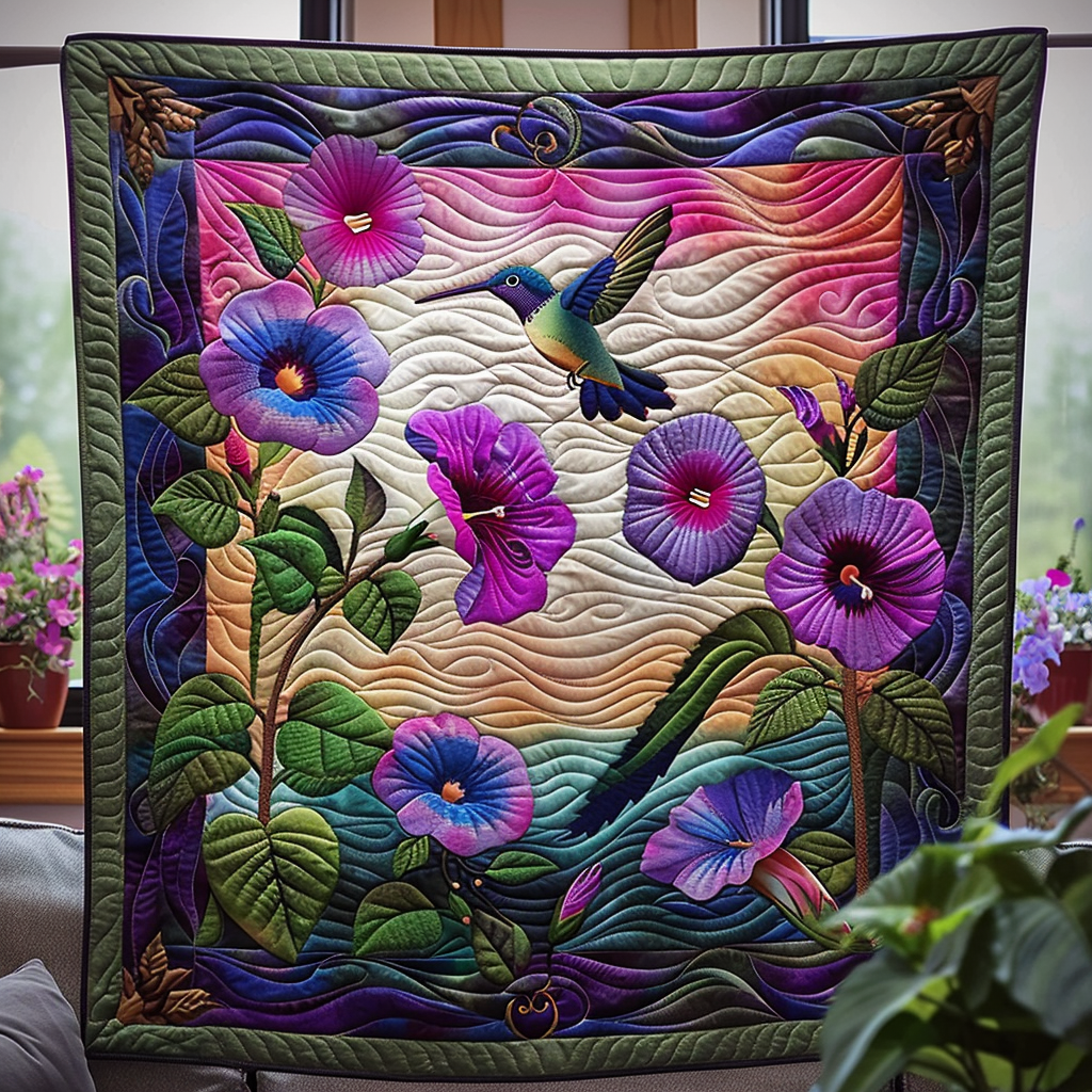 Nature's Harmony Quilted Blanket Gift Ideas For Bird Lovers