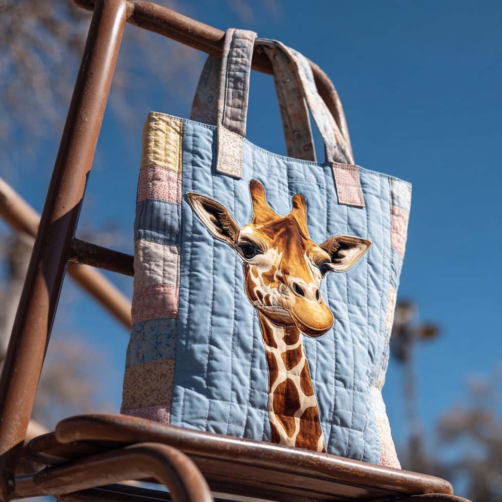 Natures Lookout Quilted Tote Bag Best Gifts For Giraffe Lovers
