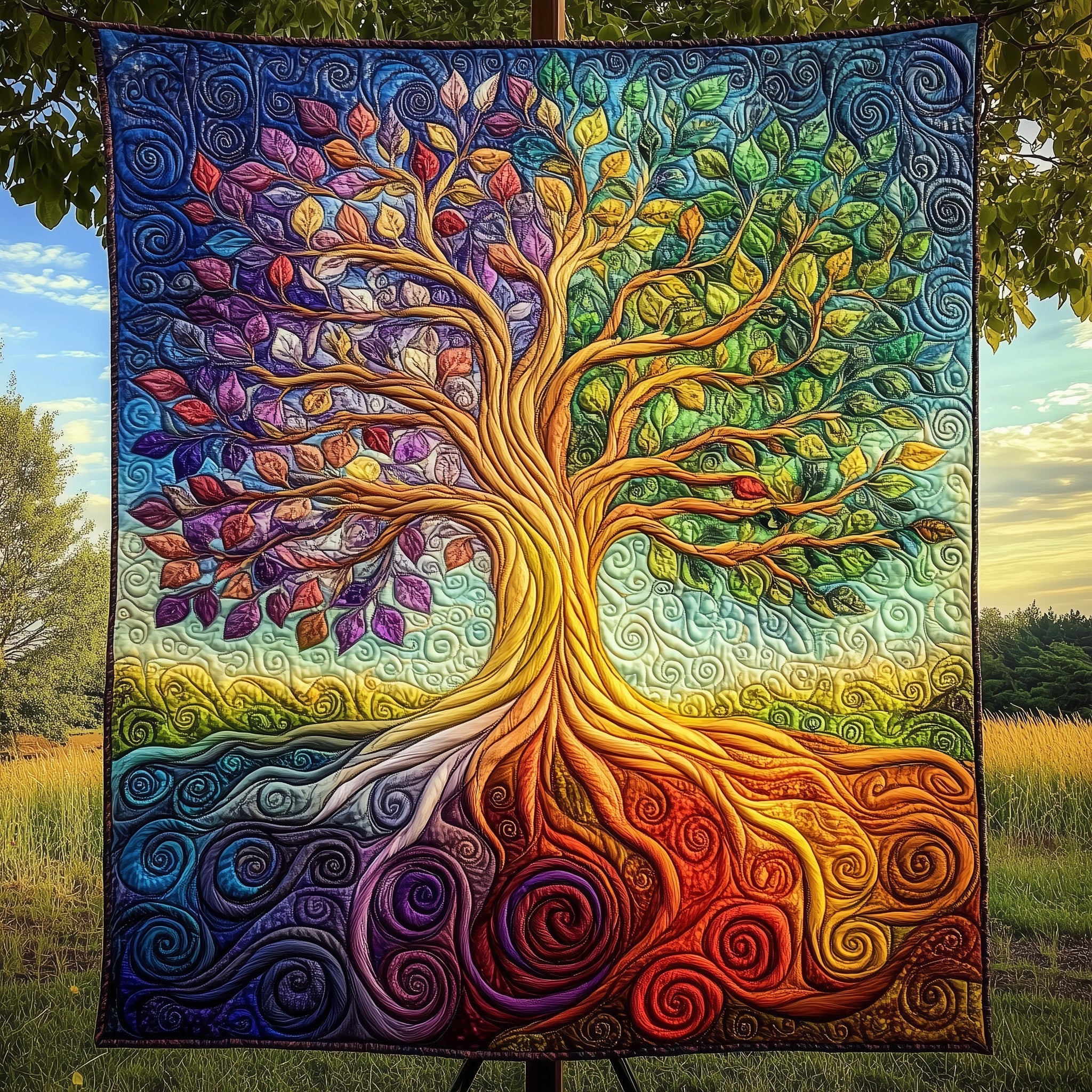 Natures Wisdom Quilted Blanket Merchandise Throw BlanketTree Of Life Gifts Christmas Holiday