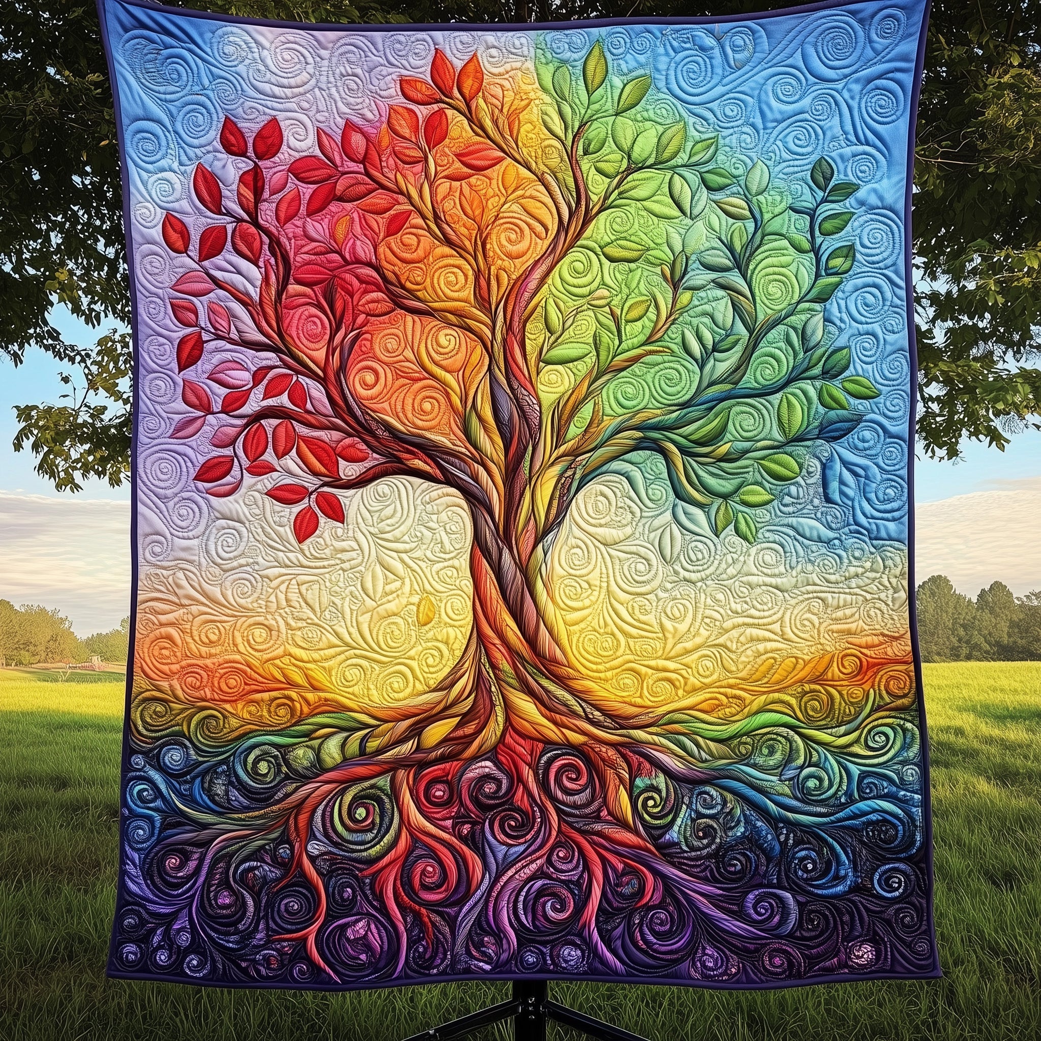 Natures Wisdom Quilted Blanket Merchandise Throw BlanketTree Of Life Gifts For Women