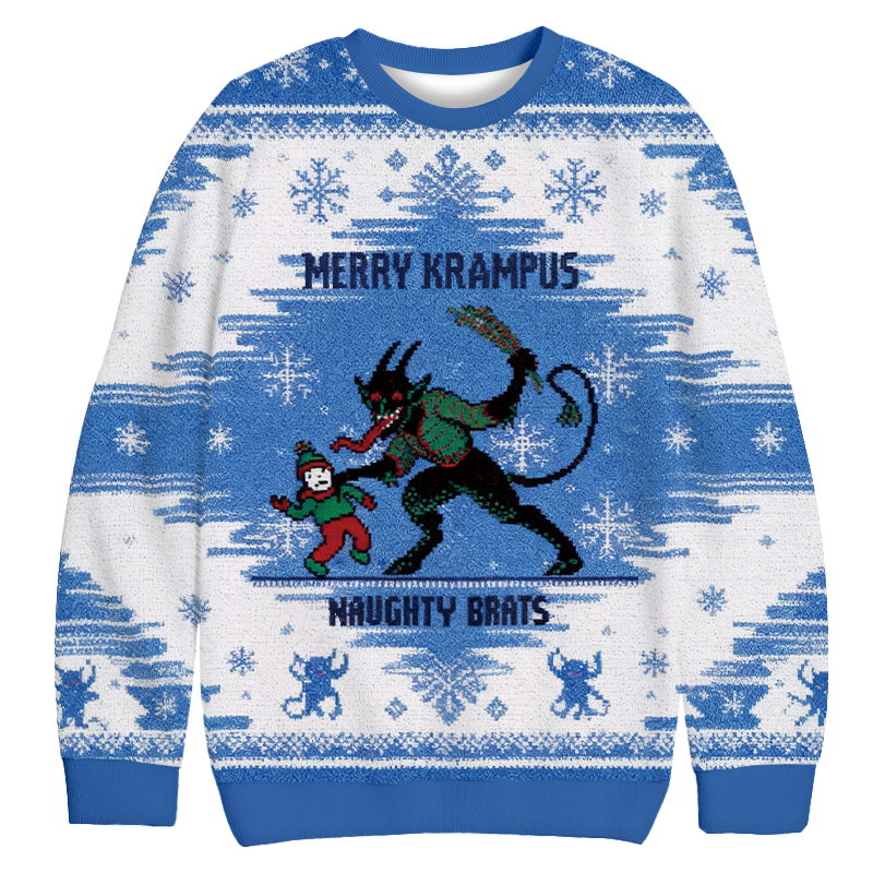 Naughty Brats Christmas Ugly Sweatshirt Funny Xmas Party Outfit Gift Ideas