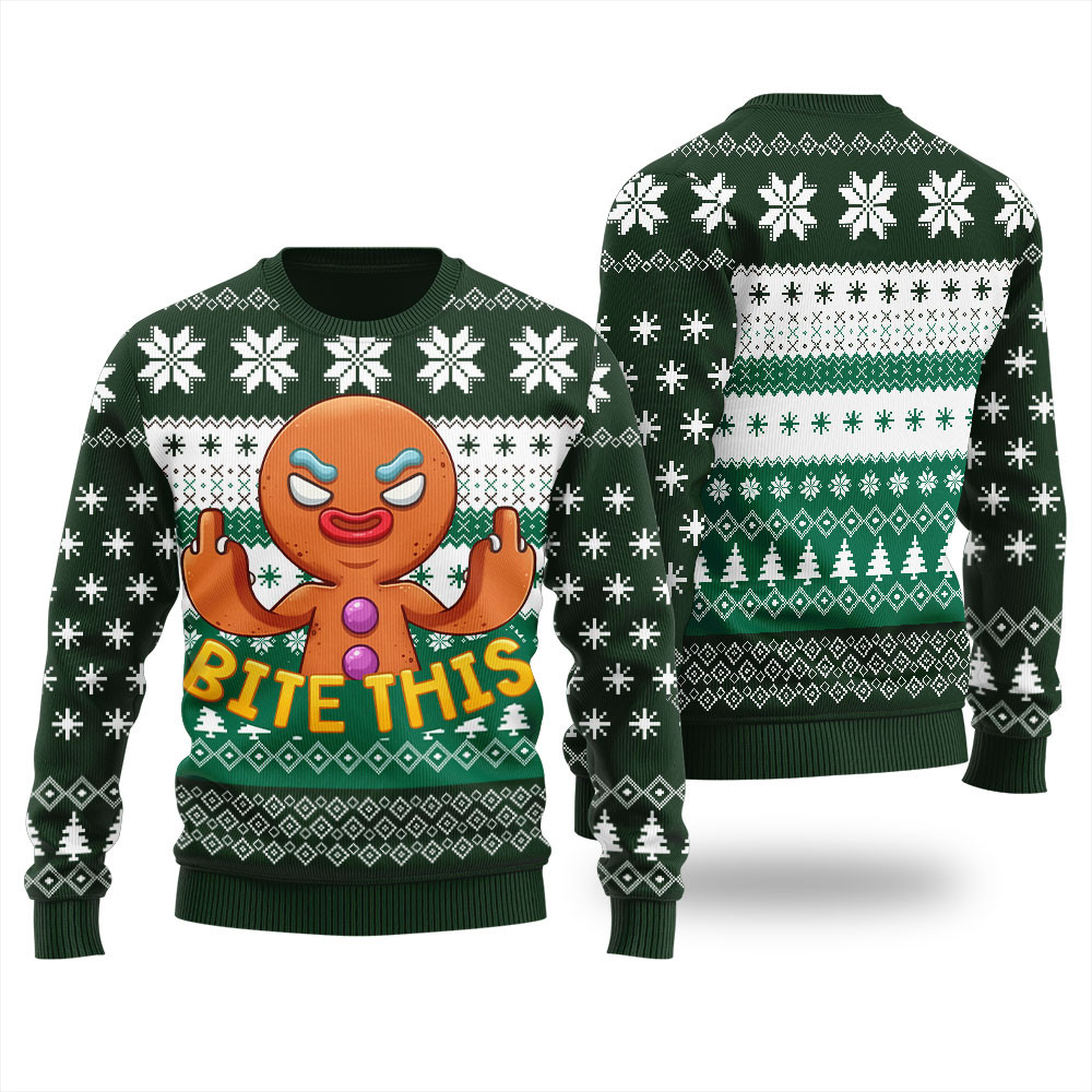 Naughty Cookies Ugly Christmas Sweater Unique Holiday Sweater Gift Idea for Loved Ones