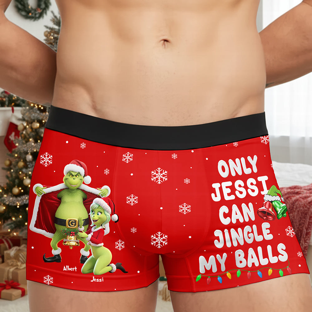 Naughty Couple Boxers Personalized Christmas Gifts for Him - Secret Santa Gifts Funny Ideas