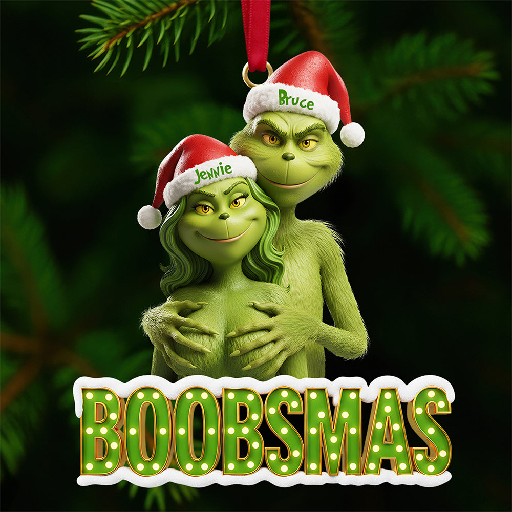Naughty Couple Christmas Tree Ornament Personalized Gifts - Xmas Ornament Gift