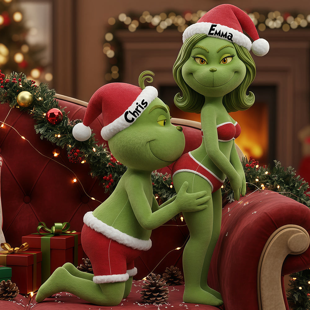 Naughty Couple Custom Shape Pillow - Personalized Christmas Gifts For Couple - Funny Stocking Stuffers For Adults Naughty Couple Custom Shape Pillow - Personalized Christmas Gifts For Couple - Funny Stocking Stuffers For Adults