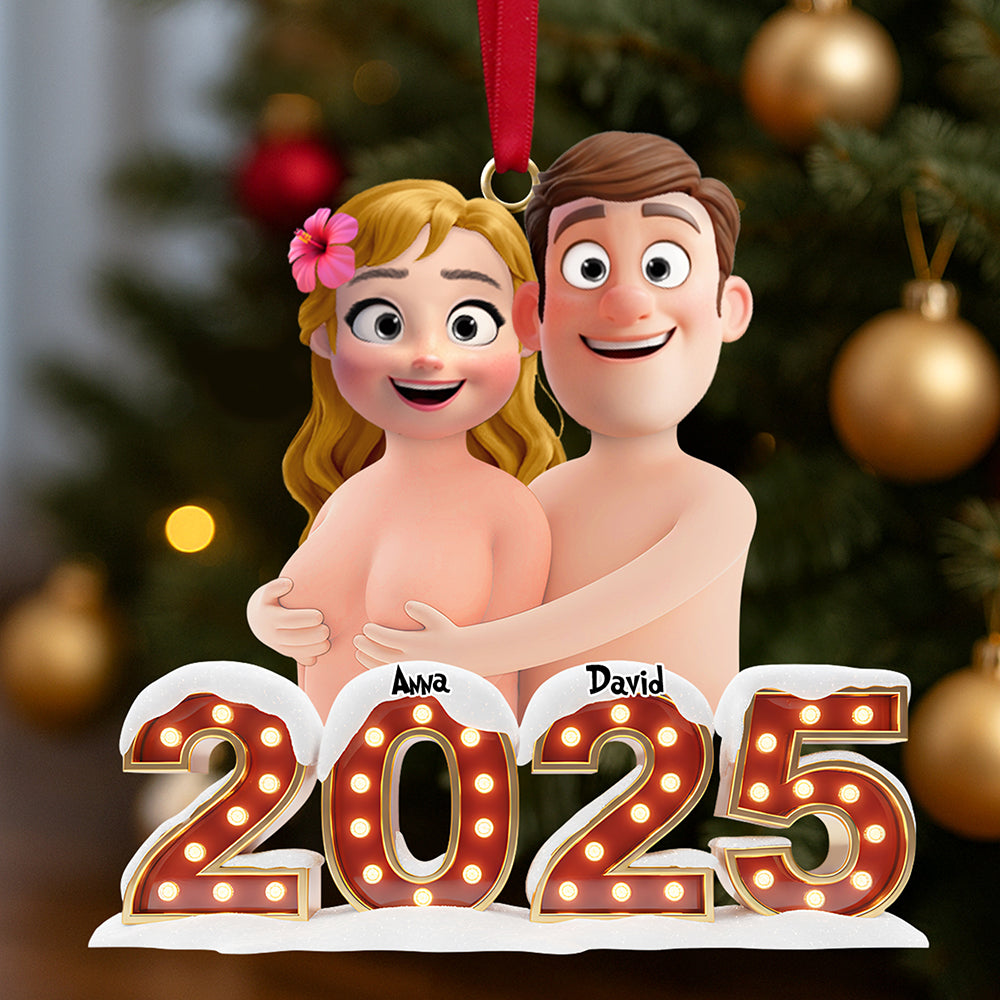 Naughty Couple Ornament Personalized Christmas Gifts - Christmas Ornament Gift Idea Naughty Couple Ornament Personalized Christmas Gifts - Christmas Ornament Gift Idea