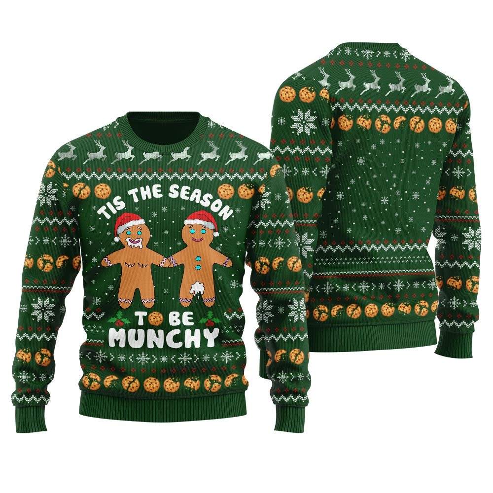Naughty Gingerbread Ugly Christmas Sweater Exclusive Holiday Sweater Merch for Gift Giving