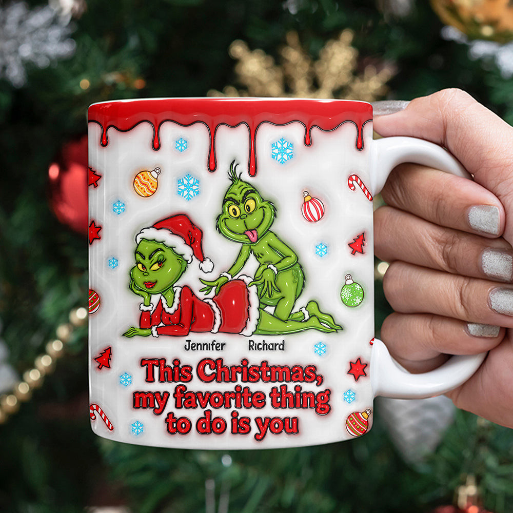 Naughty Green Couple Coffee Mug - Personalized Gifts For Couple - Awkward Christmas Gifts For Him Naughty Green Couple Coffee Mug - Personalized Gifts For Couple - Awkward Christmas Gifts For Him