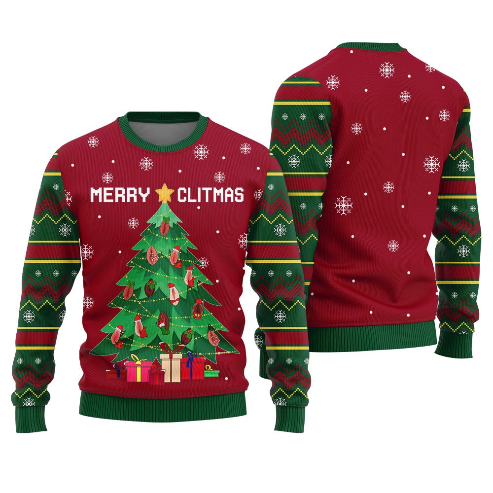 Naughty Merry Clitmas Ugly Christmas Sweater For Women Stylish Winter Sweatshirt for Everyday Wear