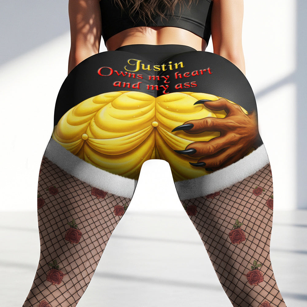 Naughty Monster Couple Leggings ' Personalized Gifts For Her - Last Minute Funny Christmas Gifts Prime