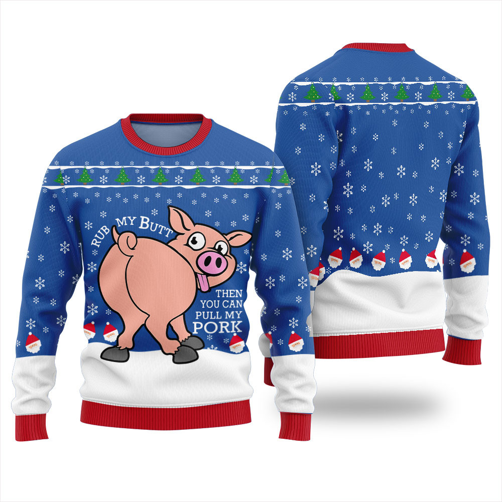 Naughty Pig Ugly Xmas Sweater Holiday Gift Merch That Everyone Will Adore