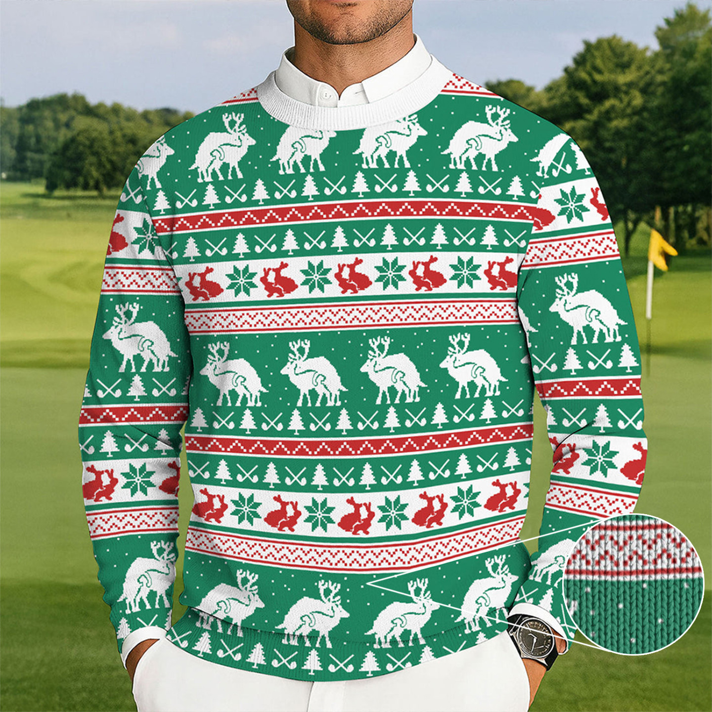 Naughty Reindeer Ugly Christmas Sweater Adult Humor Ugly Christmas Sweater