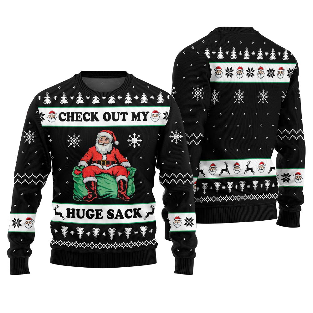 Naughty Santa Humor Ugly Christmas Sweater Holiday Gift Merch That Everyone Will Adore