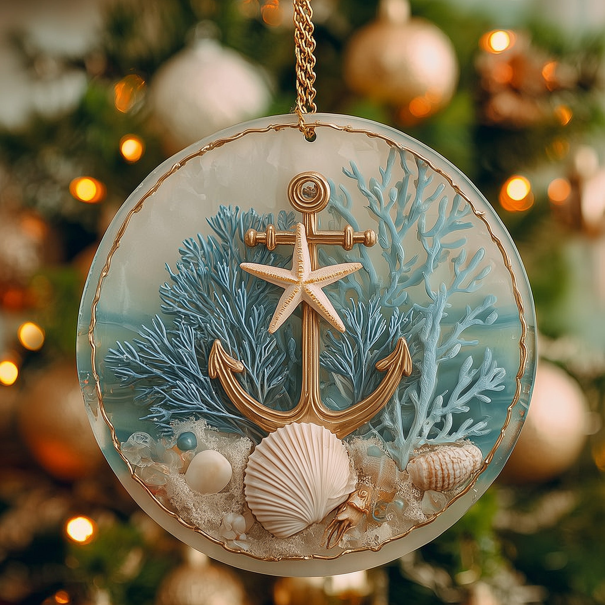 Nautical Anchor Acrylic Ornament Christmas Ornament for Dad