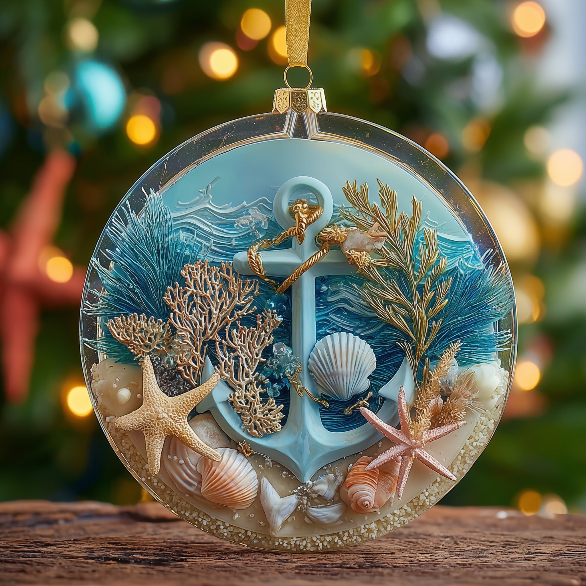 Nautical Anchor Acrylic Ornament Christmas Ornament for Grandma
