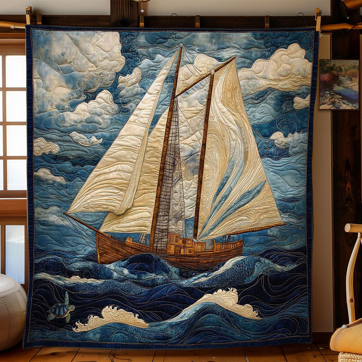 Nautical Breeze Holiday Xmas Quilt Blanket Unique Christmas Gifts For Wife