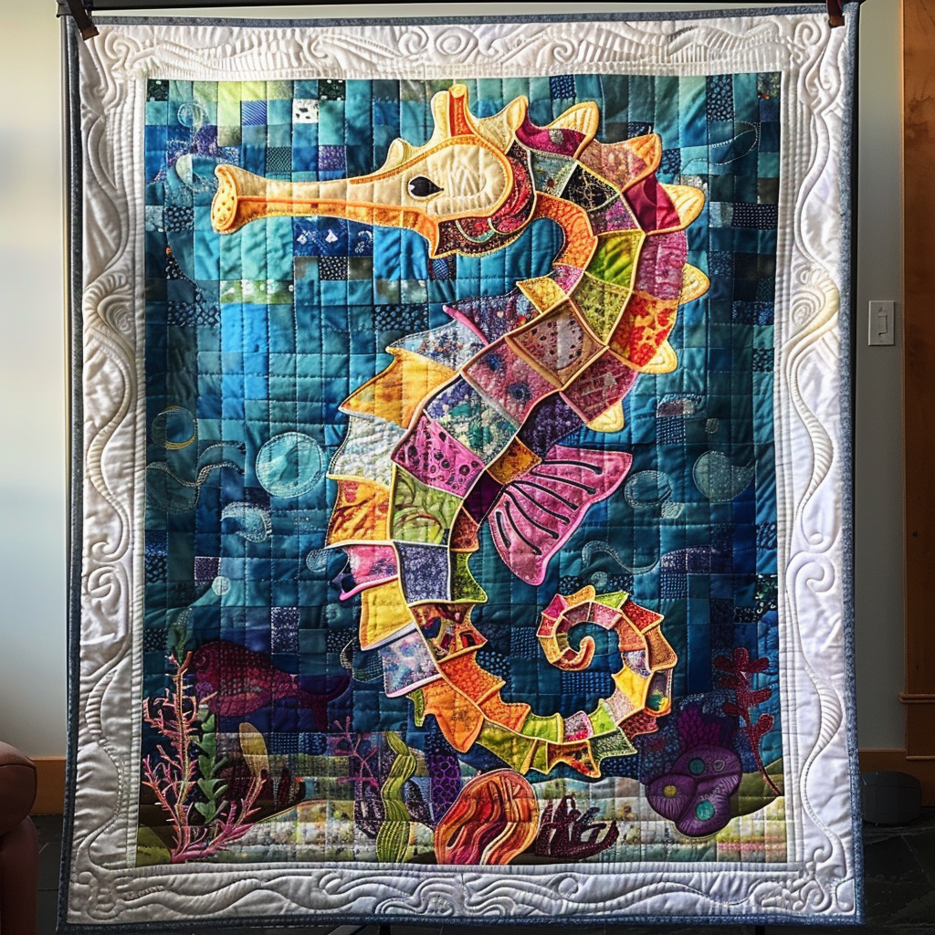Nautical Nebula Quilted Blanket Christmas Gifts For Ocean Lovers
