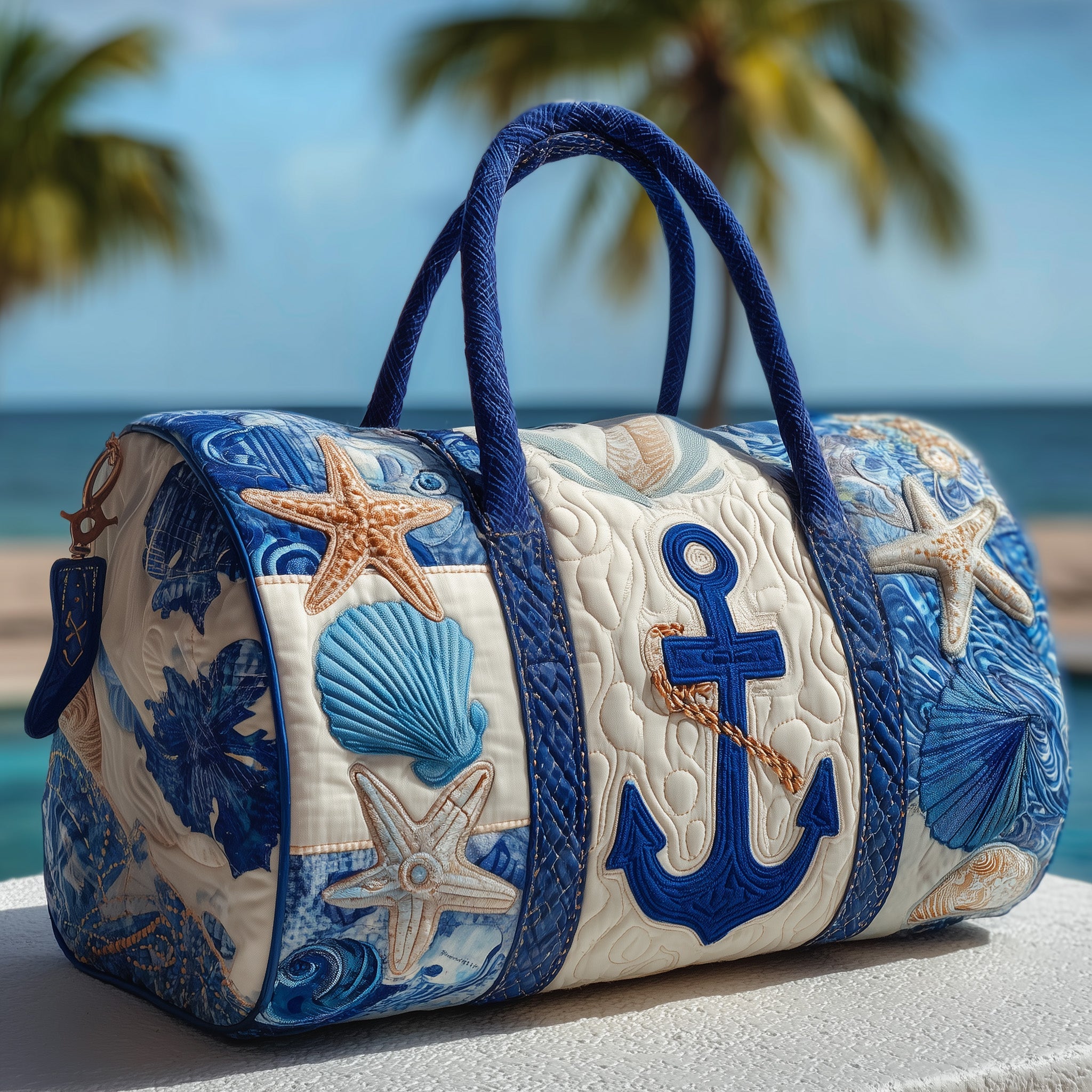 Nautical Quilted Duffle Bag Practical And Versatile