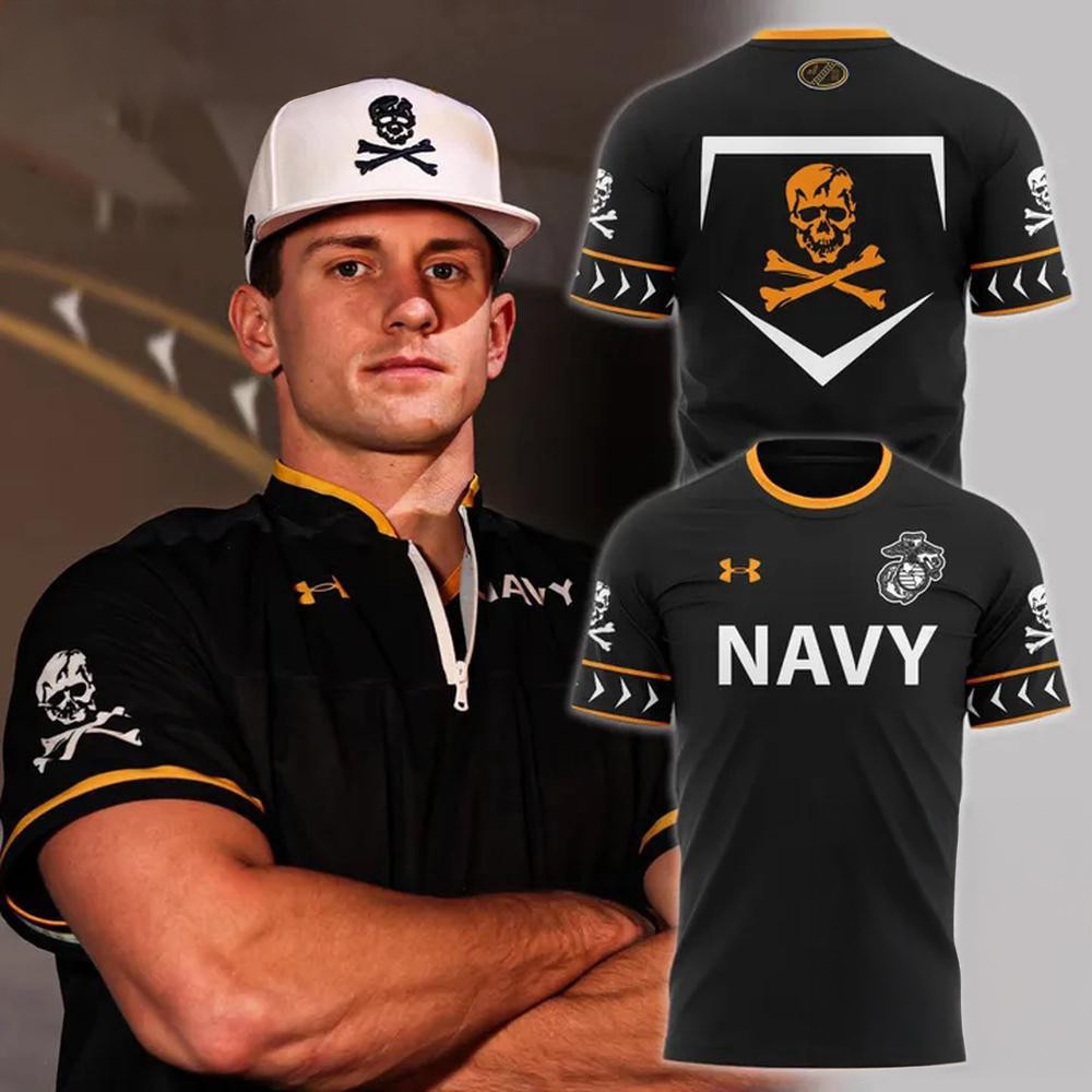 Navy Midshipmen Baseball The Bones 2025 Shirt Gifts For Basketball Fan