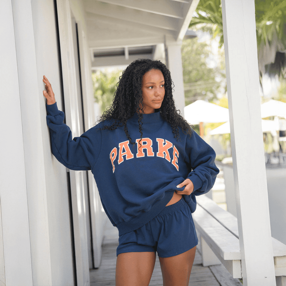 Navy Parke Sweatshirt Parke Summer Drop Great Gifts For Wife