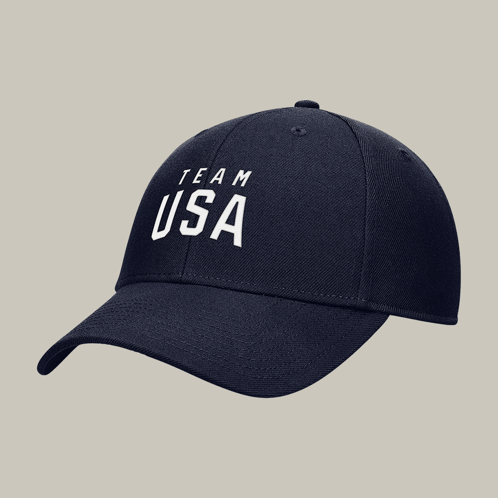 Navy Team USA Rise Dri FIT Hat Milano Cortina 2026 Baseball Cap Olympic Team Gift