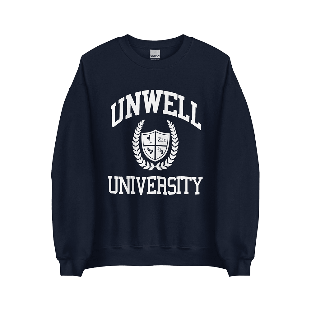 Navy Unwell University Sweatshirt Call Her Daddy Merch Gift for Wife Cozy Sweater Navy Unwell University Sweatshirt Call Her Daddy Merch Gift for Wife Cozy Sweater