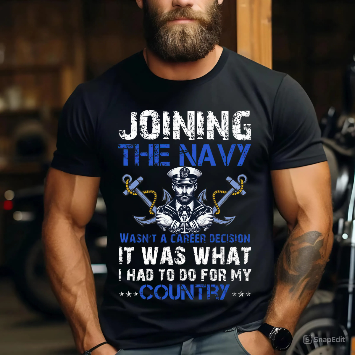 Navy Veteran Pride T-Shirt Joining The Navy Patriotic Gift Tee Veterans Day Gift for Him