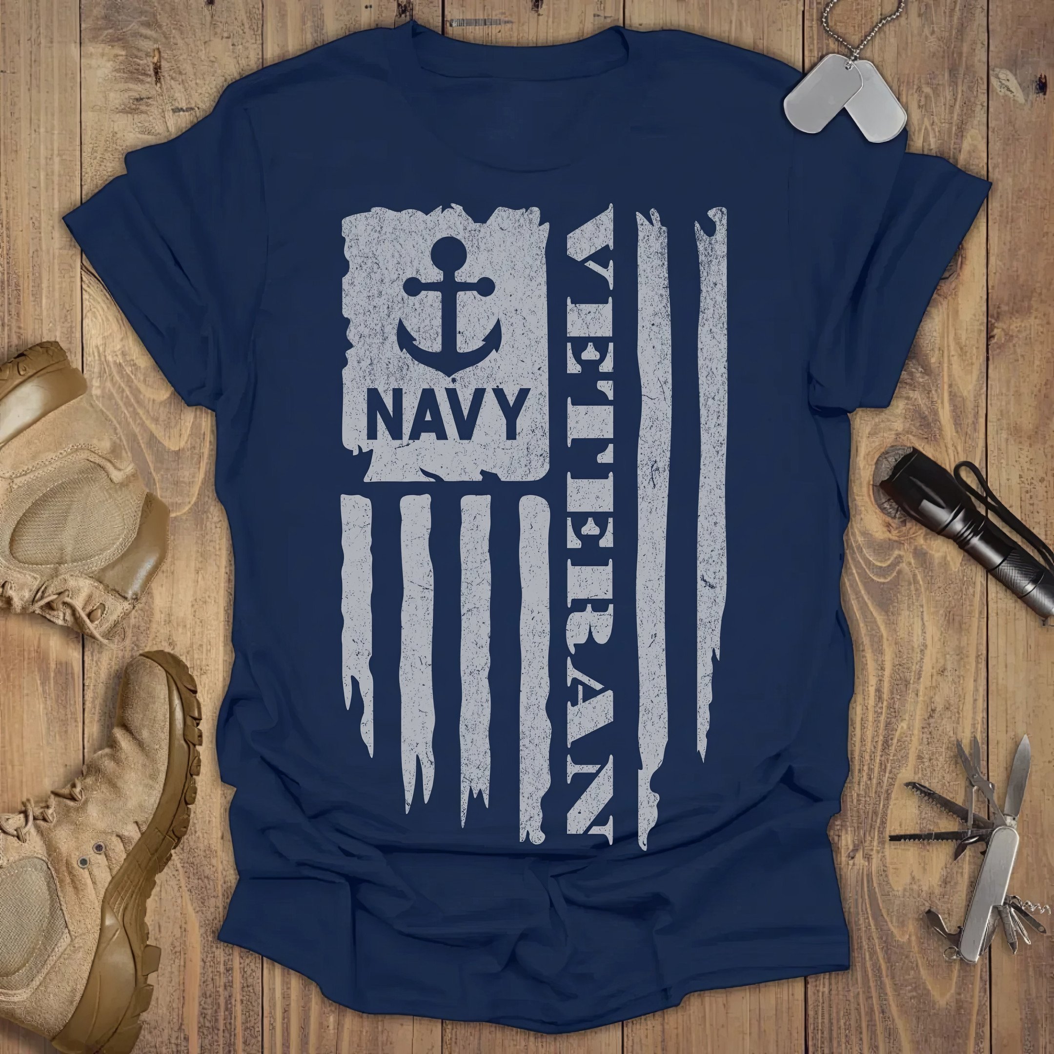Navy Veteran T-shirt Patriotic Tees Gifts For Navy Veterans