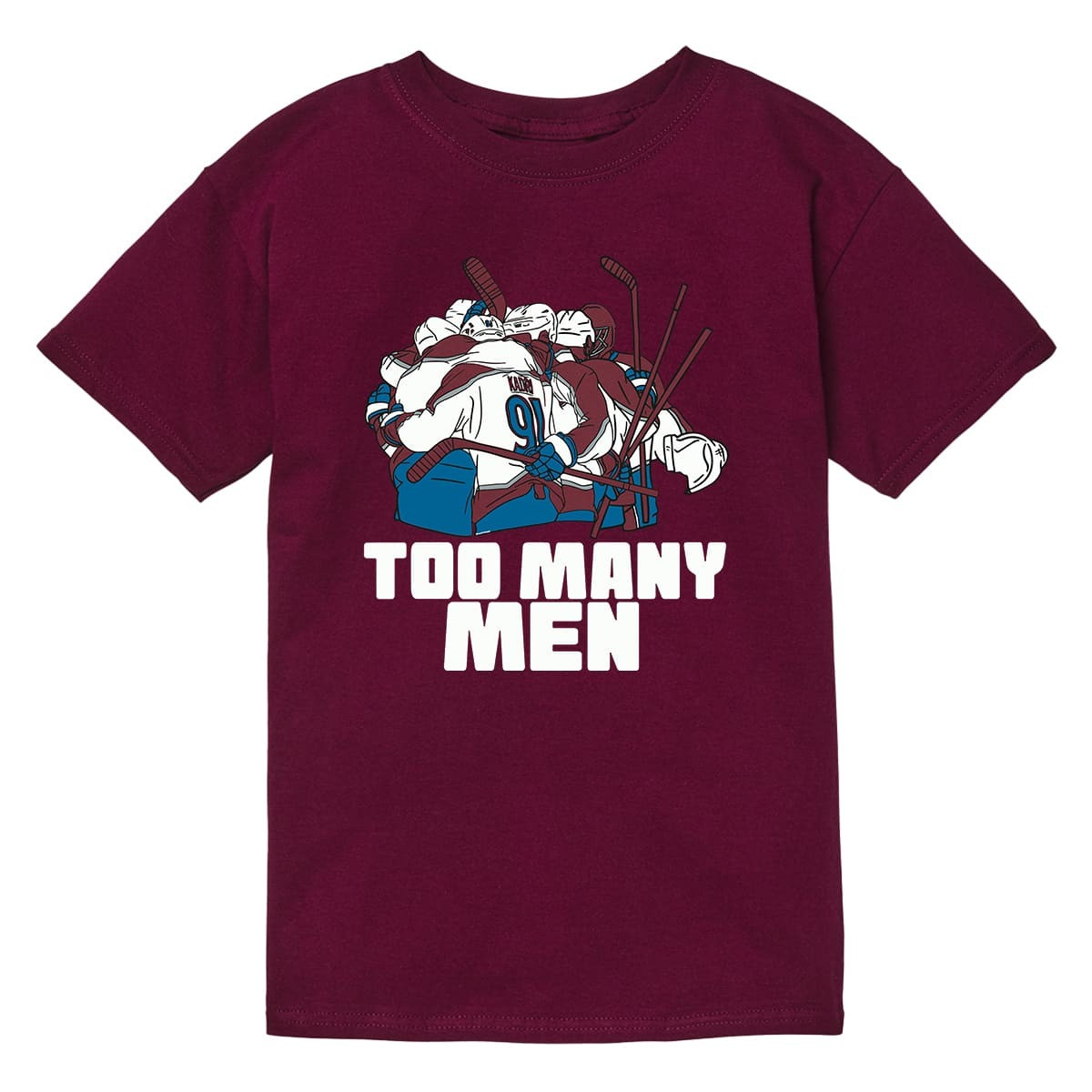 Nazem Kadri Too Many Men T-Shirt Colorado Avalanche Hockey Fan Gear Avalanche Merch Gift For NHL Fans