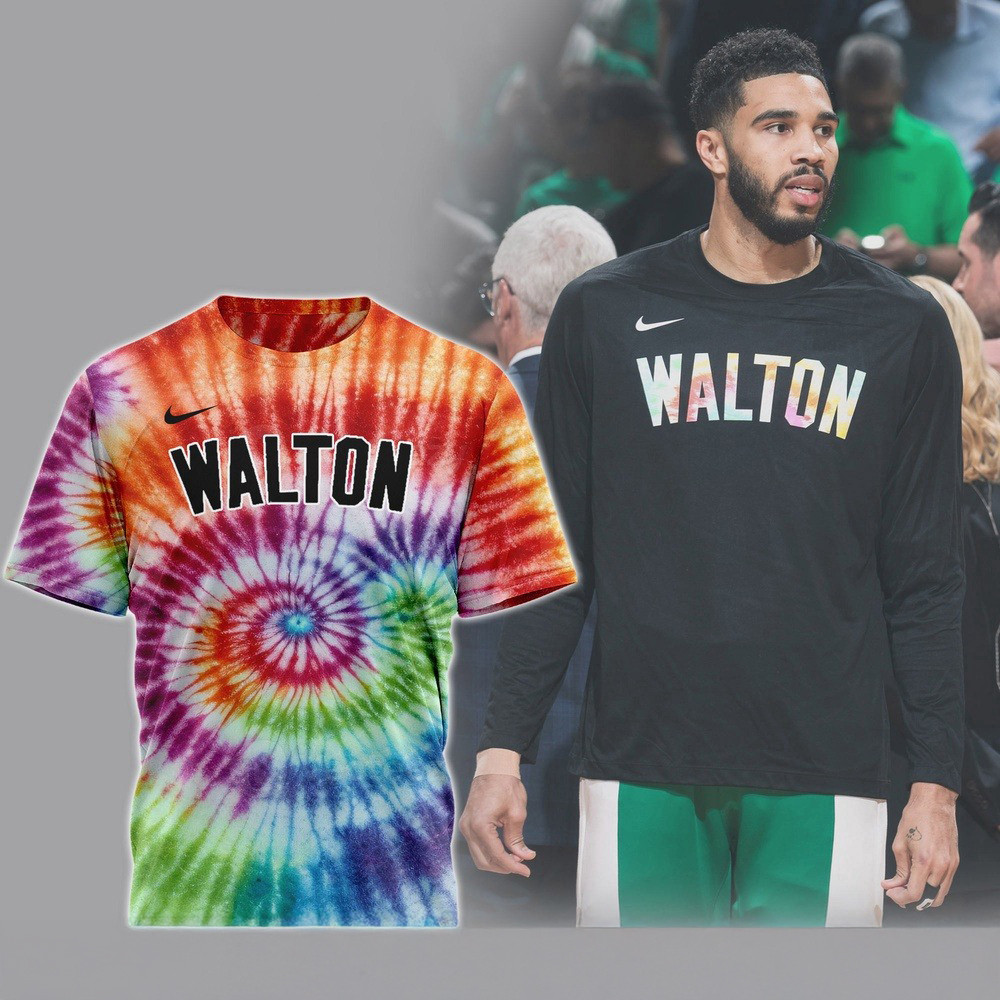 NBA Adam Silver Bill Walton Boston Celtics Tie Dye 3D T-Shirt Gift For Basketball Lover